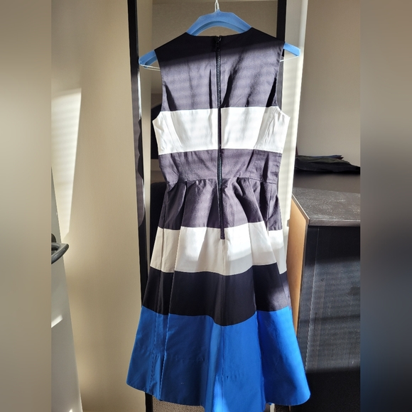 Kate Spade Corley Dress Blue Colorblock Size 0 - Picture 5 of 10